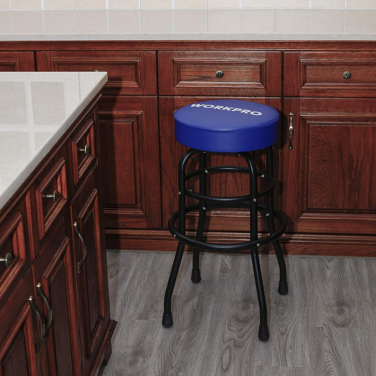 Modern Steel-Frame Rotating Commercial Bar Stool