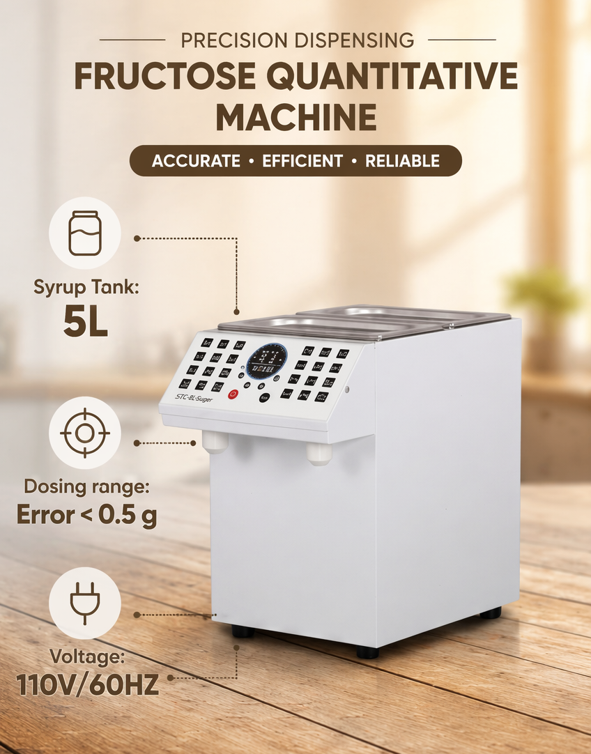 Automatic Fructose Dispenser — High-Precision Syrup Doser (Dual 5L)