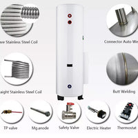 Commercial Storage Water Heater — Stainless Steel Tank, 150–500 L image preview
