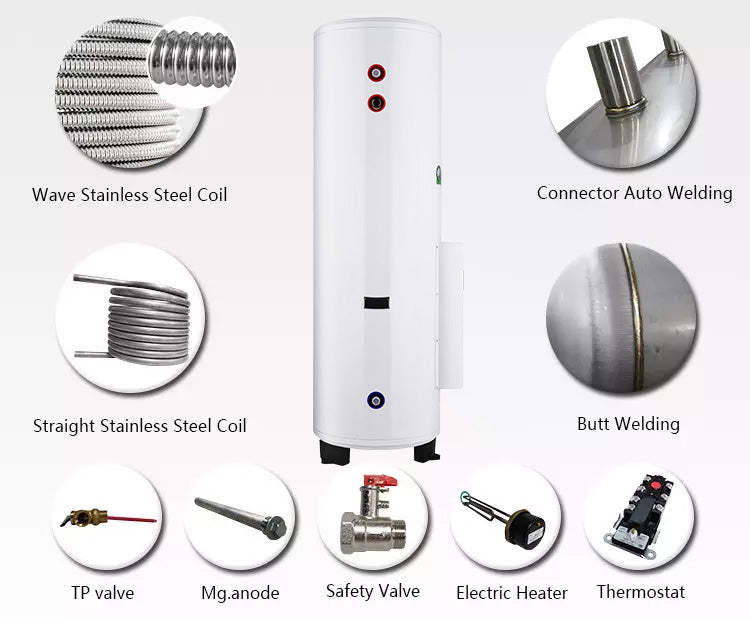 Commercial Storage Water Heater — Stainless Steel Tank, 150–500 L
