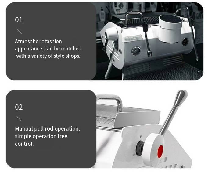 Commercial Dual-Boiler Semi-Automatic Espresso Machine — 1- or 2-Group