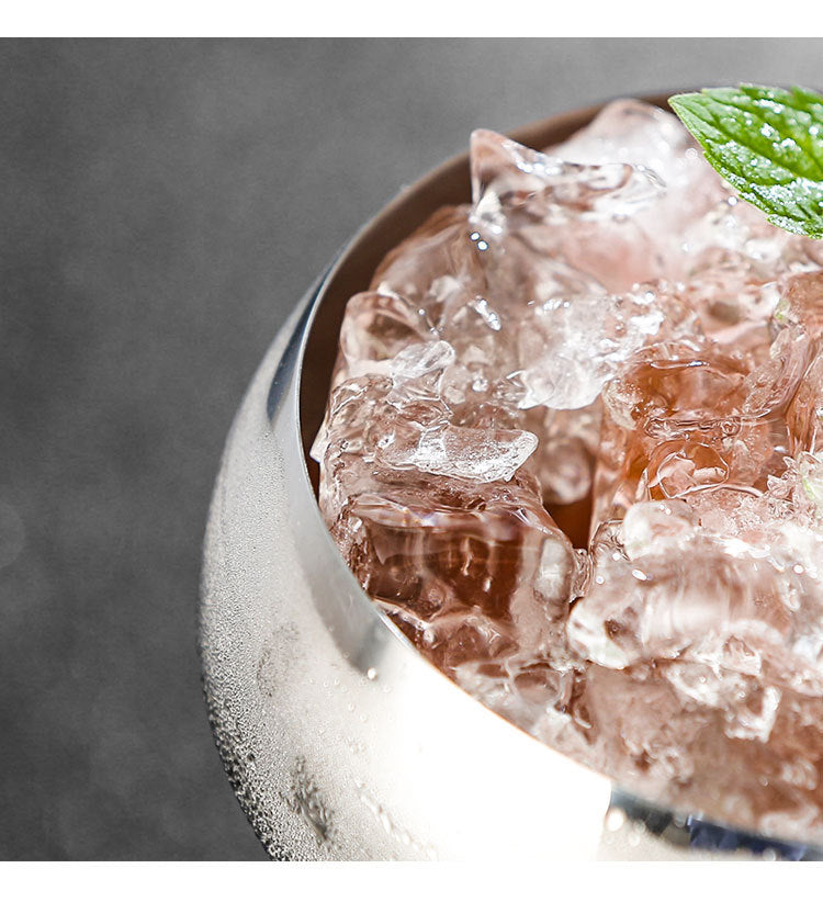 Luxurious Stainless Steel Margarita Glass