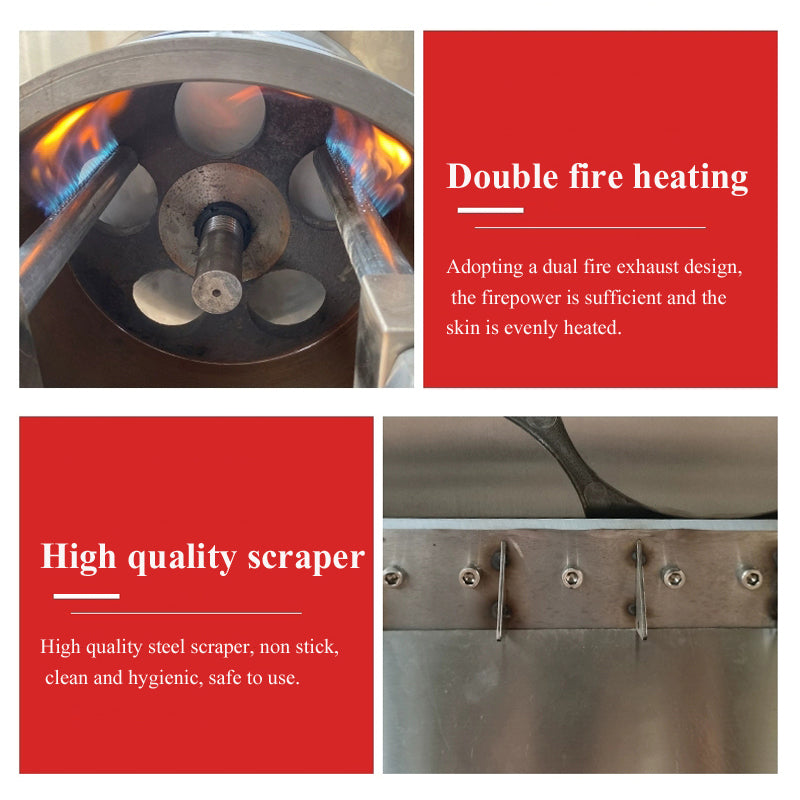 Commercial Automatic Spring Roll Sheet Machine — Gas-Heated