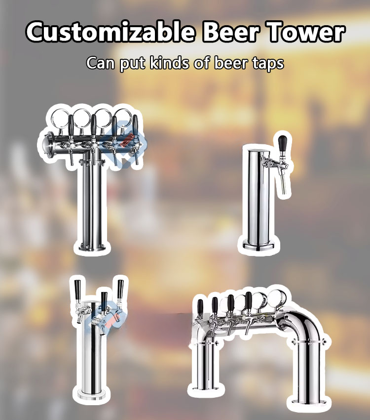 Commercial Draft Beer Kegerator — Undercounter Back Bar Cooler