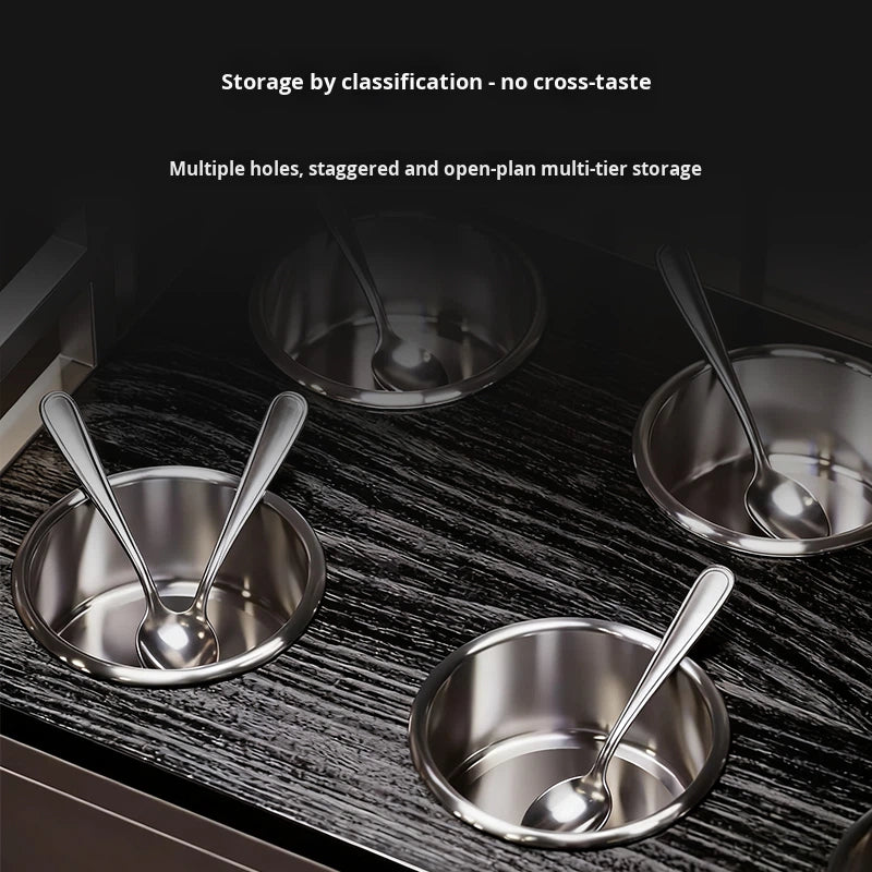 Commercial Wrought Iron Condiment Station — Self-Service Sauce Bar Counter