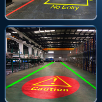 Adjustable Yellow Safety Laser Projector — Boundary Warning Marking image preview