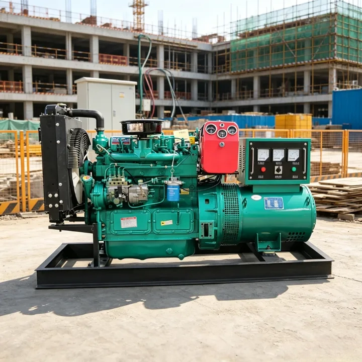 Commercial Diesel Generator Set — Electric Start, Single-Phase Standby Power