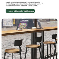Commercial Bar Furniture Set — Solid Wood Tables &amp; Bar Stools image preview