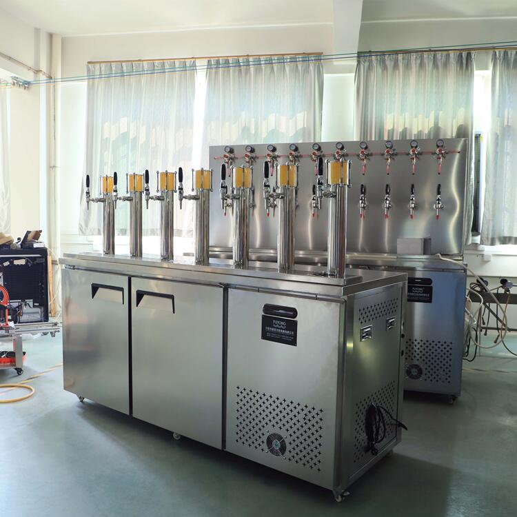 Commercial Draft Beer Kegerator — Dual Cooling, 2–12 Tap