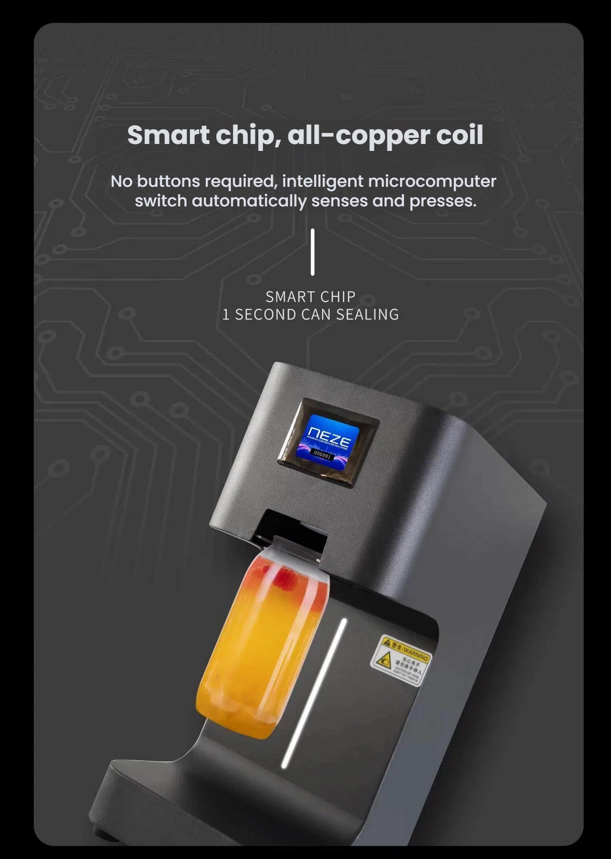 Automatic Can Sealing & Capping Machine