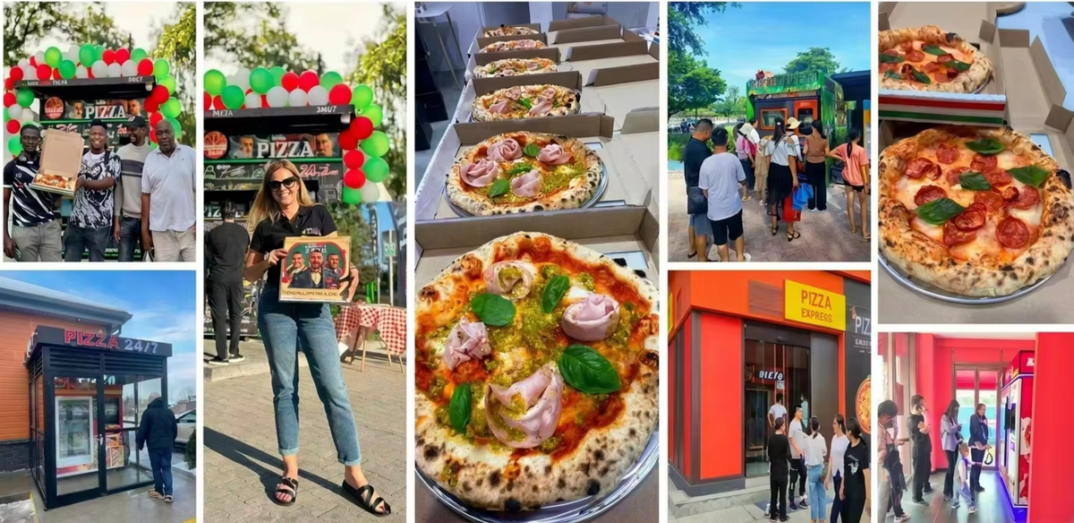 Commercial Pizza Vending Machine — 90-Second Bake, Outdoor 24/7