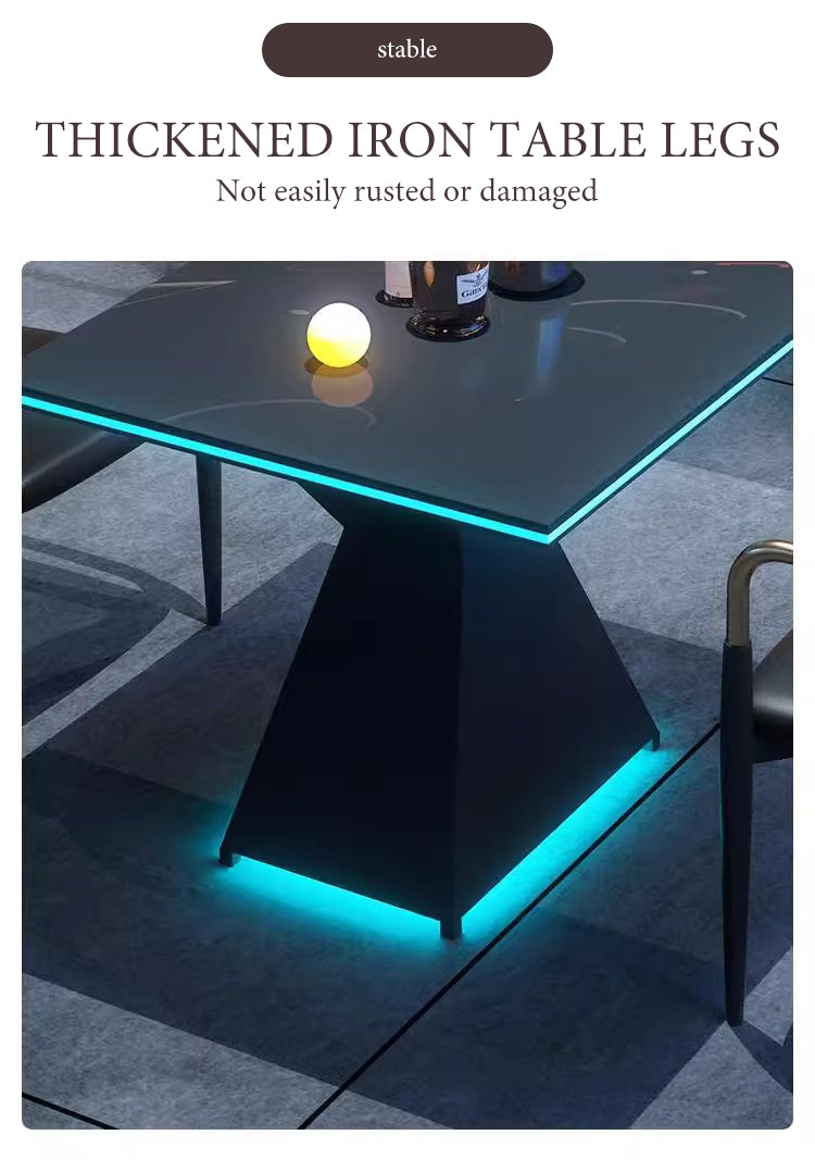 Modern Bar Furniture Set — Cross-Back Chairs & Wood-Top Tables