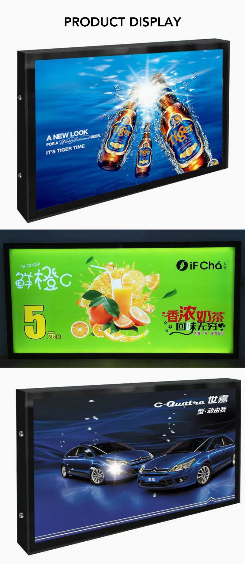 Outdoor Waterproof LED Light Box — Custom Illuminated Advertising Sign