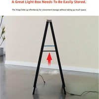 Foldable LED A-Frame Light Box — Double-Sided Sidewalk Sign image preview