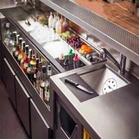Custom Cocktail Bar Station — Refrigerated Underbar Workstation image preview