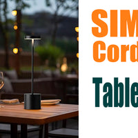 Cordless LED Table Lamp — Rechargeable Metal Dimmable image preview