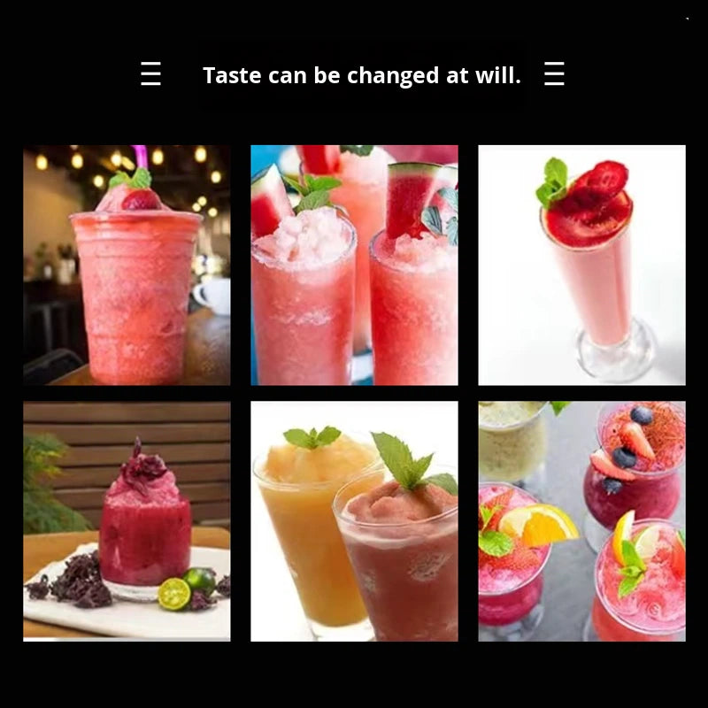Commercial 4-Tank Slush & Cold Drink Machine — Self-Serve