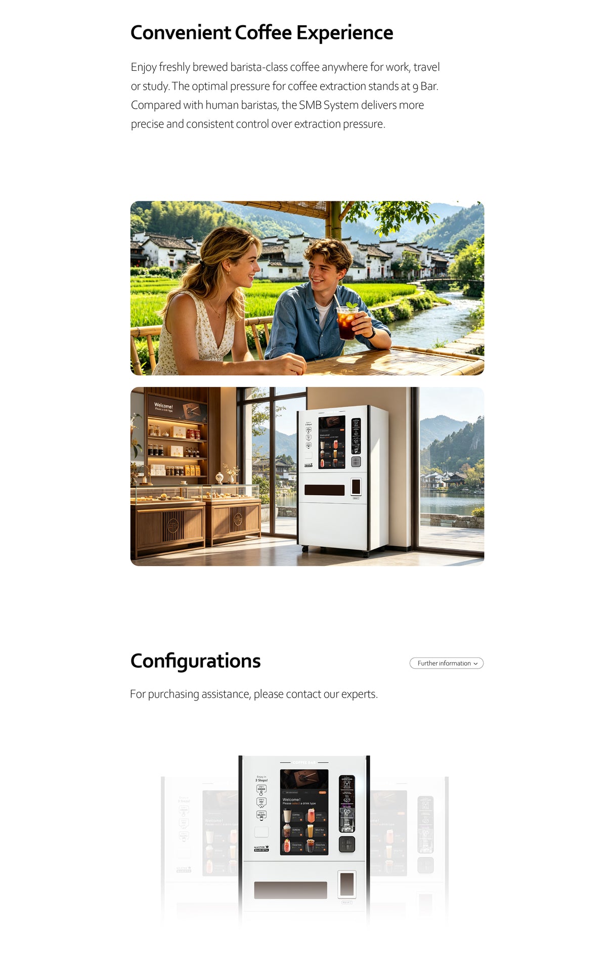 Multi-Drink Vending Machine — Coffee, Soda, Tea & Sparkling Water