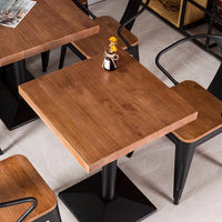 Industrial Metal-Frame Bar &amp; Restaurant Dining Set — Table and Chairs image preview