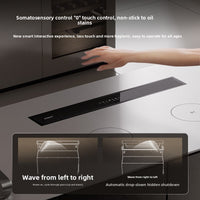 Downdraft Island Range Hood with Recirculation Filtration and Tabletop Lifting image preview