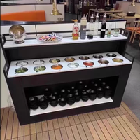 Commercial Wrought Iron Condiment Station — Self-Service Sauce Bar Counter image preview