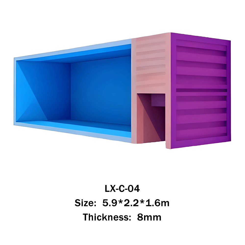 Prefab Above-Ground Fiberglass Swimming Pool — Container Series