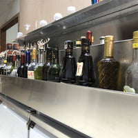 Stainless Steel Mobile Bar Station — Refrigerated Cocktail Cart image preview