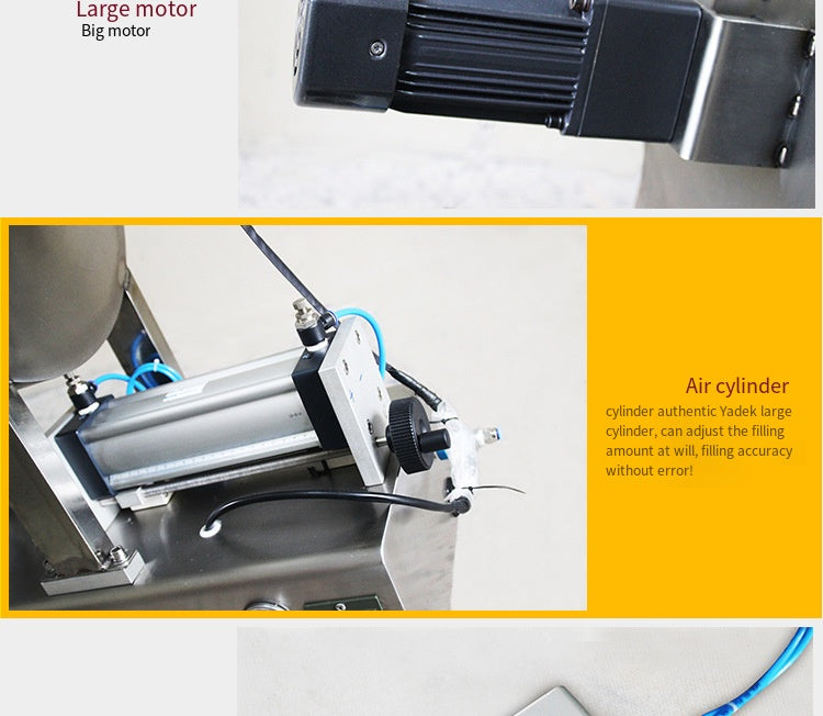 Semi-Automatic Piston Filling Machine — Heated Hopper & Agitator