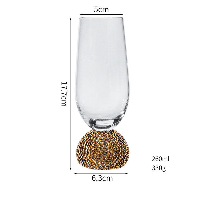 Diamond-Encrusted Crystal Glassware — Cocktail, Wine & More