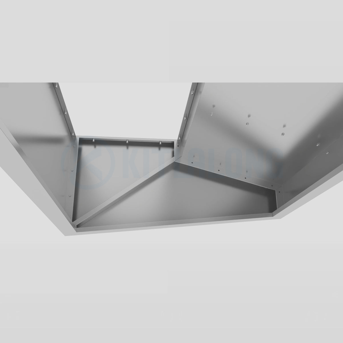 Commercial Stainless Steel Wall-Mounted Exhaust Hood with Filter