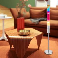 Modern LED Floor Lava Lamp — Tall Glass Rainbow Accent Light image preview