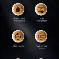 Commercial Electric Coffee Roaster — 1 kg, Touchscreen Control image preview