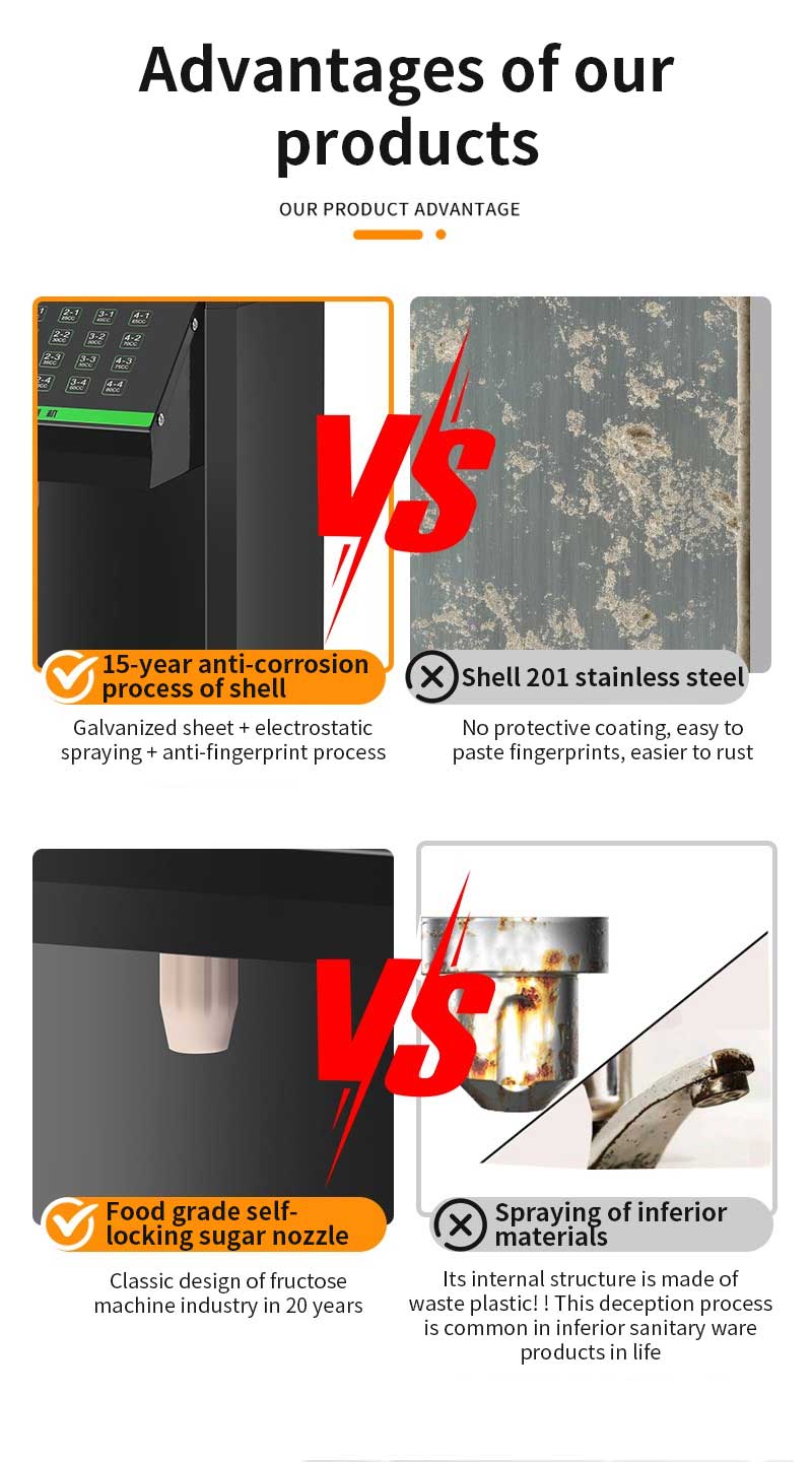 Automatic Fructose Dispenser — 12/16 L Stainless Steel