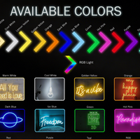 Ultra-Slim LED Light Box Sign — App-Controlled RGB, Wall-Mounted image preview