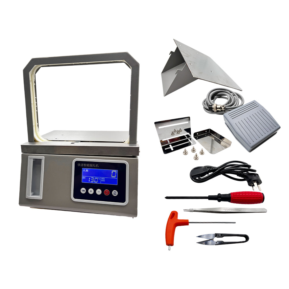 Automatic Tabletop Strapping Machine — PP/PET Banding
