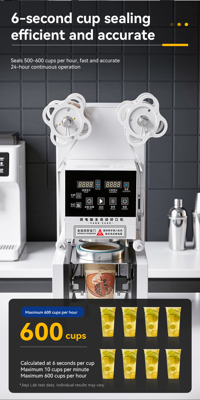 Commercial Cup Sealing Machine — Automatic for Plastic & Paper Cups