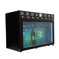 Automatic Wine Dispensing System — Lighted Stainless Steel Cooler image preview
