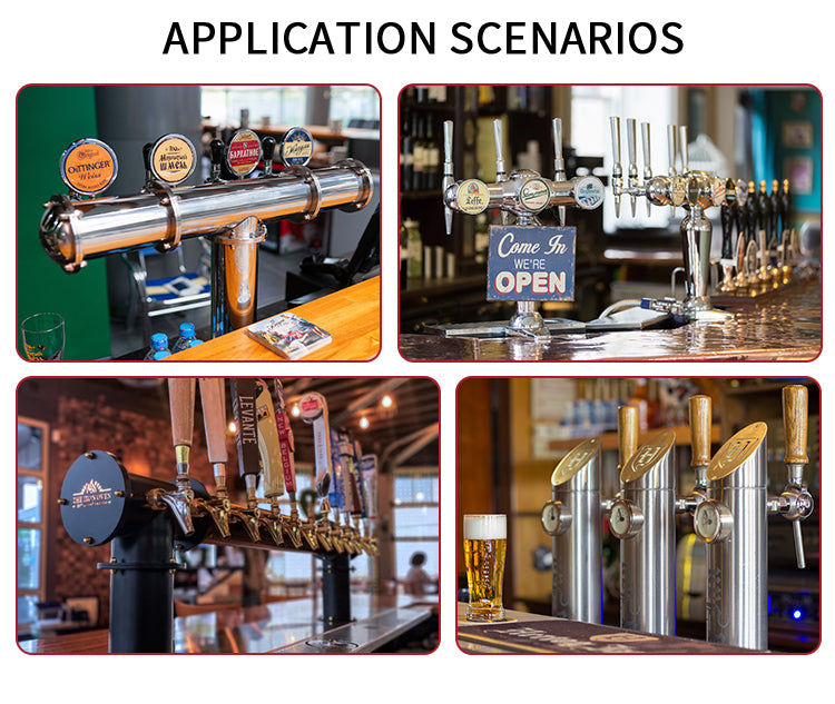 Commercial Draft Beer Dispenser & Ice-Bank Kegerator