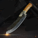 Fury of the Snapping Turtle 57-Layer Damascus Chef Knife