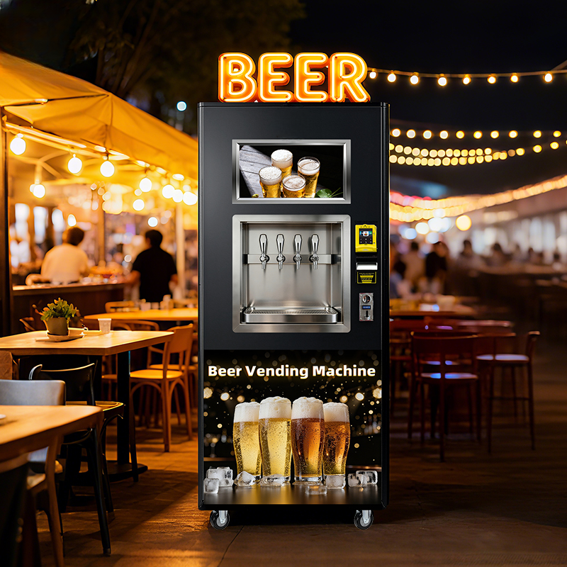 Self-Service Beer & Drink Vending Machine — 21.5" Touchscreen