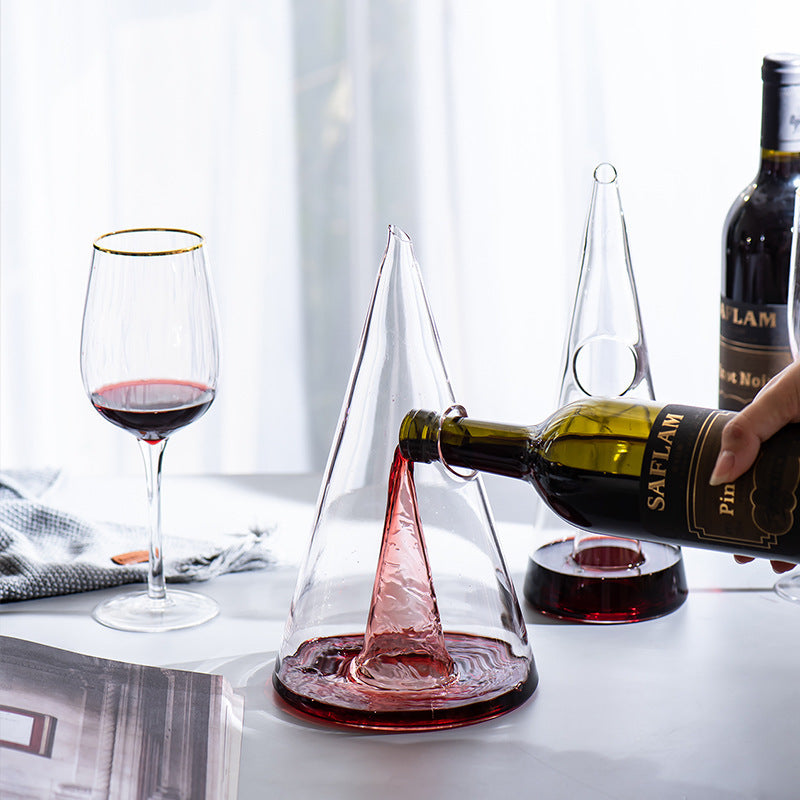 Elegant Waterfall Glass Decanter