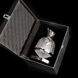 Crystal-Cut Whiskey Decanter with Leather Gift Box