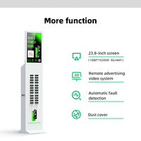 24-Slot Shared Power Bank Vending Station with Advertising Screen image preview