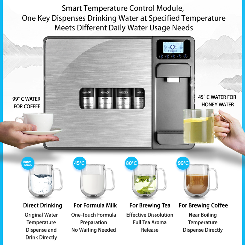 Smart Ultrafiltration Water Purifier & Instant Hot Dispenser — UV Sterilization