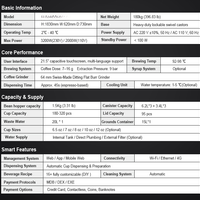 Commercial Coffee Vending Machine — 22" Touchscreen, 180–320 Cups image preview