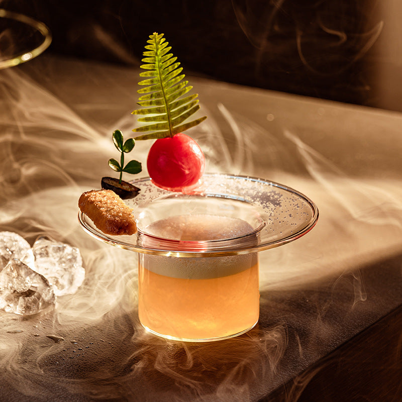 Elegant Inverted Top Hat Cocktail Glass