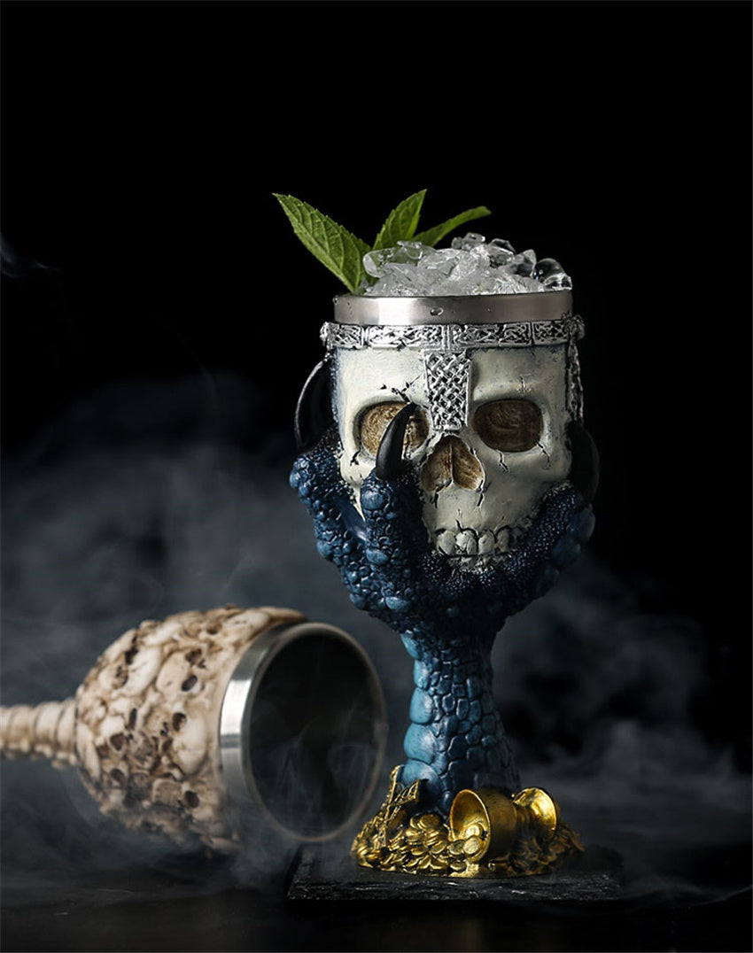 D&D Skull Goblet with Stainless Steel Lining