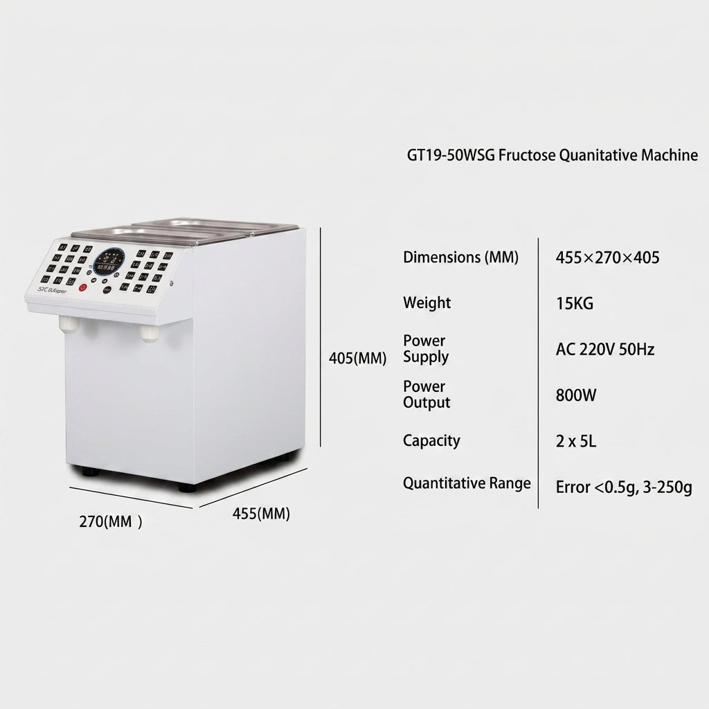 Automatic Fructose Dispenser — High-Precision Syrup Doser (Dual 5L)