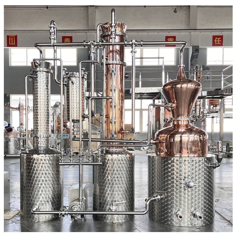 Commercial Reflux Column Still — Copper & Stainless Distillation System