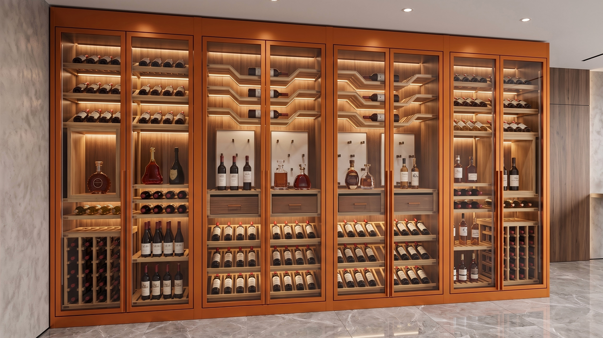 Commercial Wine Cellar Cabinet — Constant-Temperature Compressor